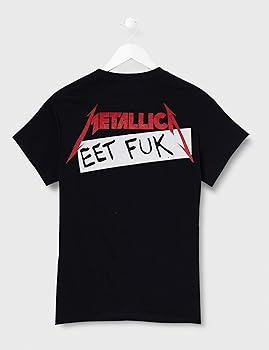 Metallica Eet Fuk T-Shirt black L : Amazon.co.uk: Fashion